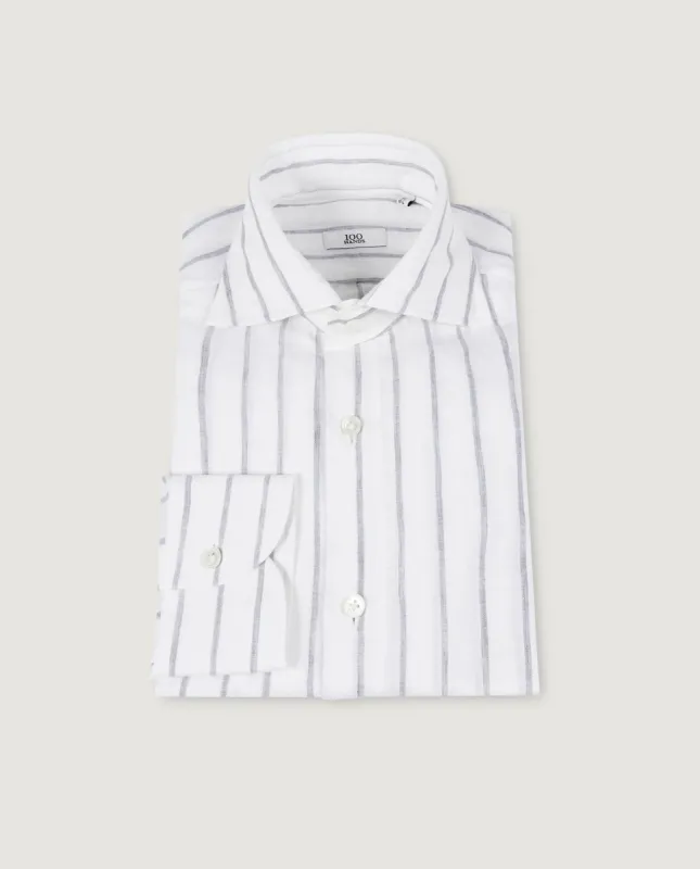 Linnen Streep Shirt sold by Pauw Amsterdam