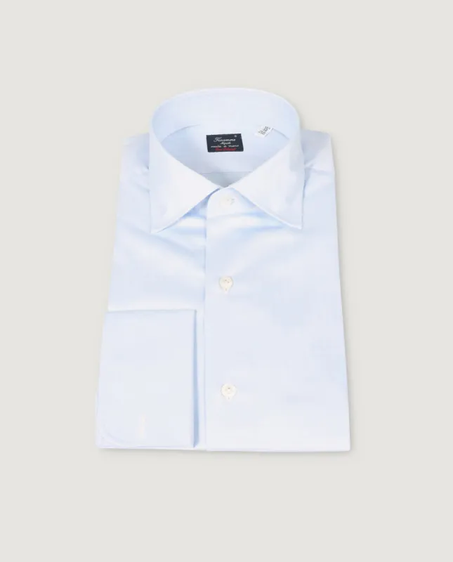 Twill Visgraat Shirt - Lichtblauw sold by Pauw Amsterdam