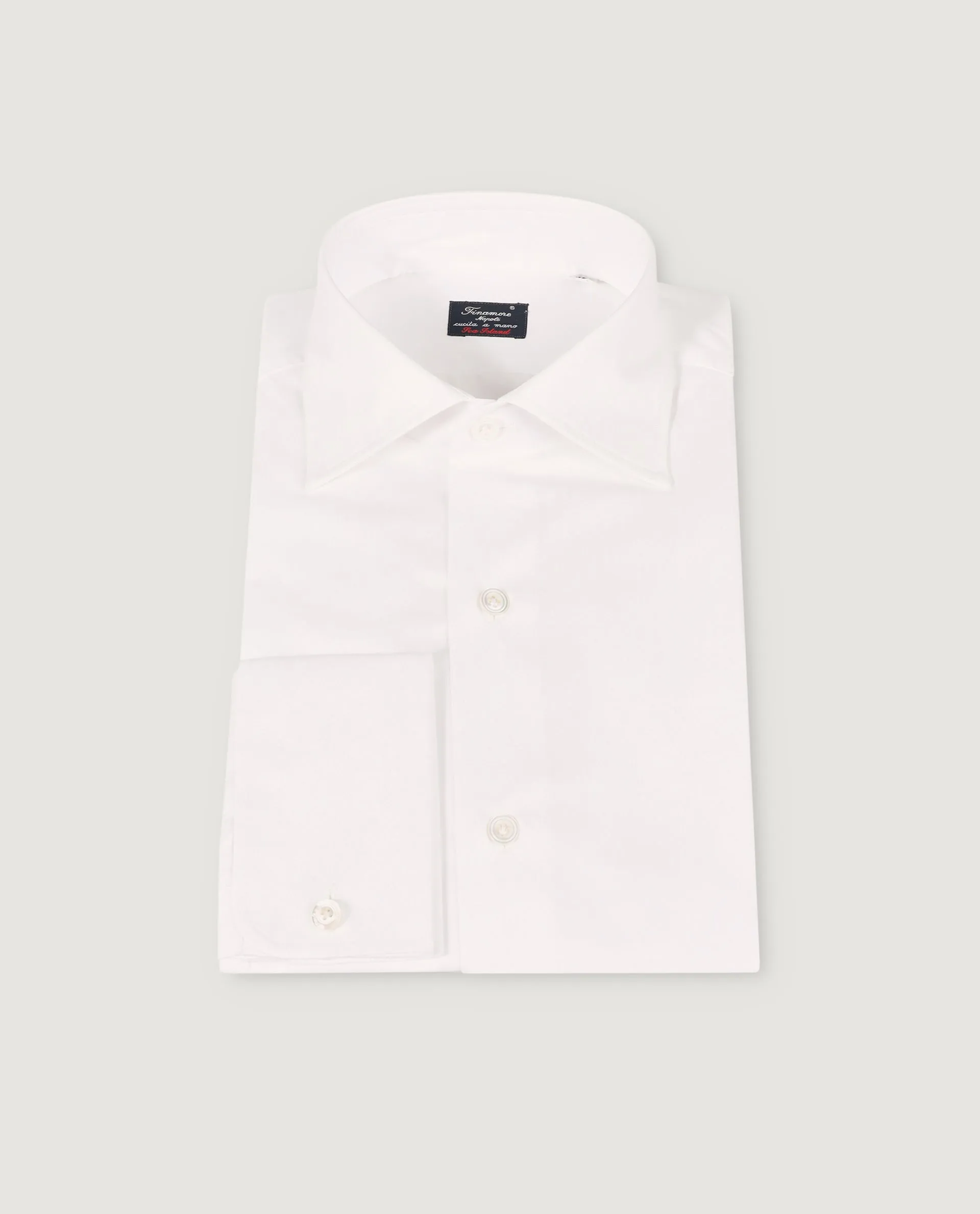 Twill Visgraat Shirt - Wit sold by Pauw Amsterdam