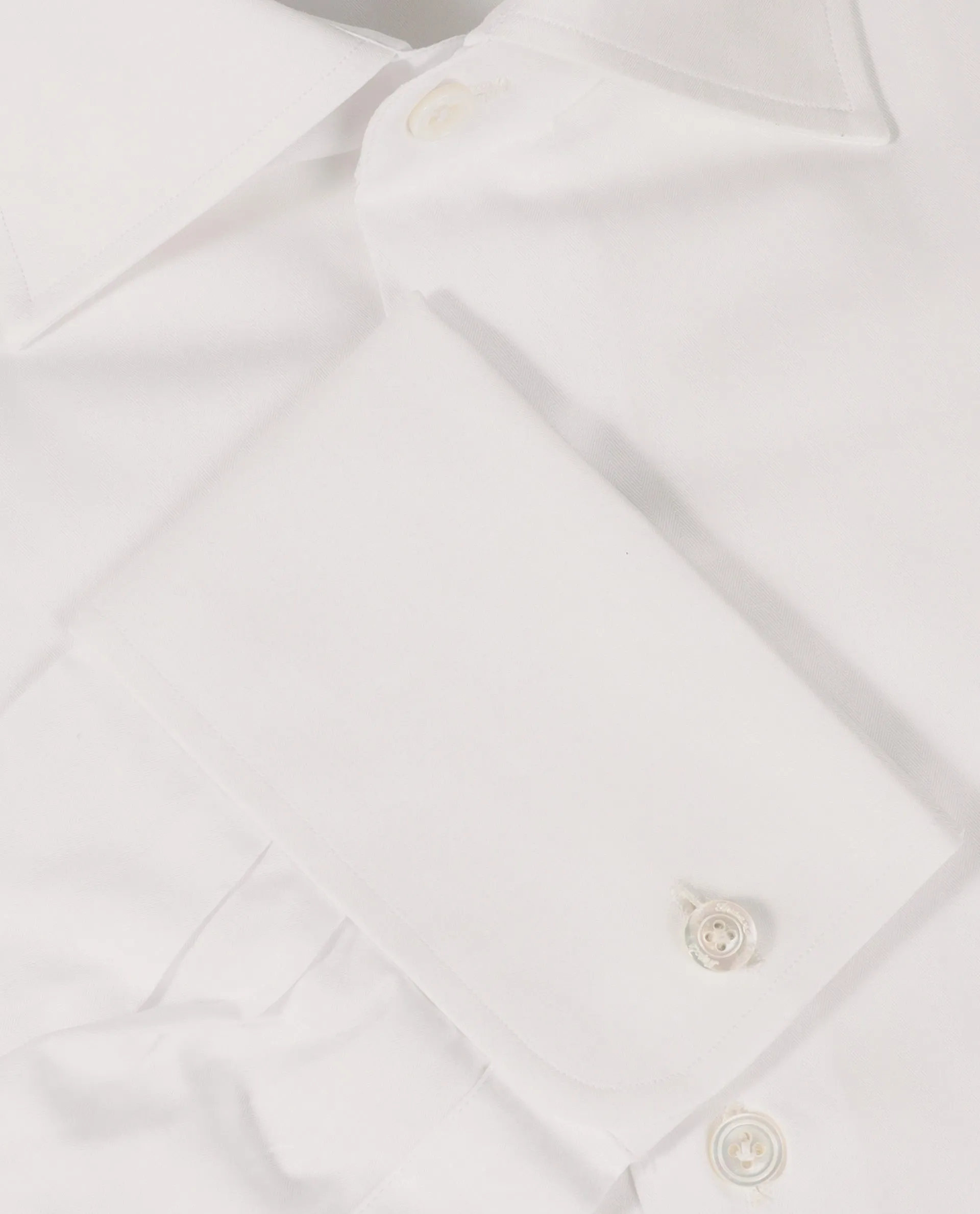 Twill Visgraat Shirt - Wit sold by Pauw Amsterdam product image thumbnail 3
