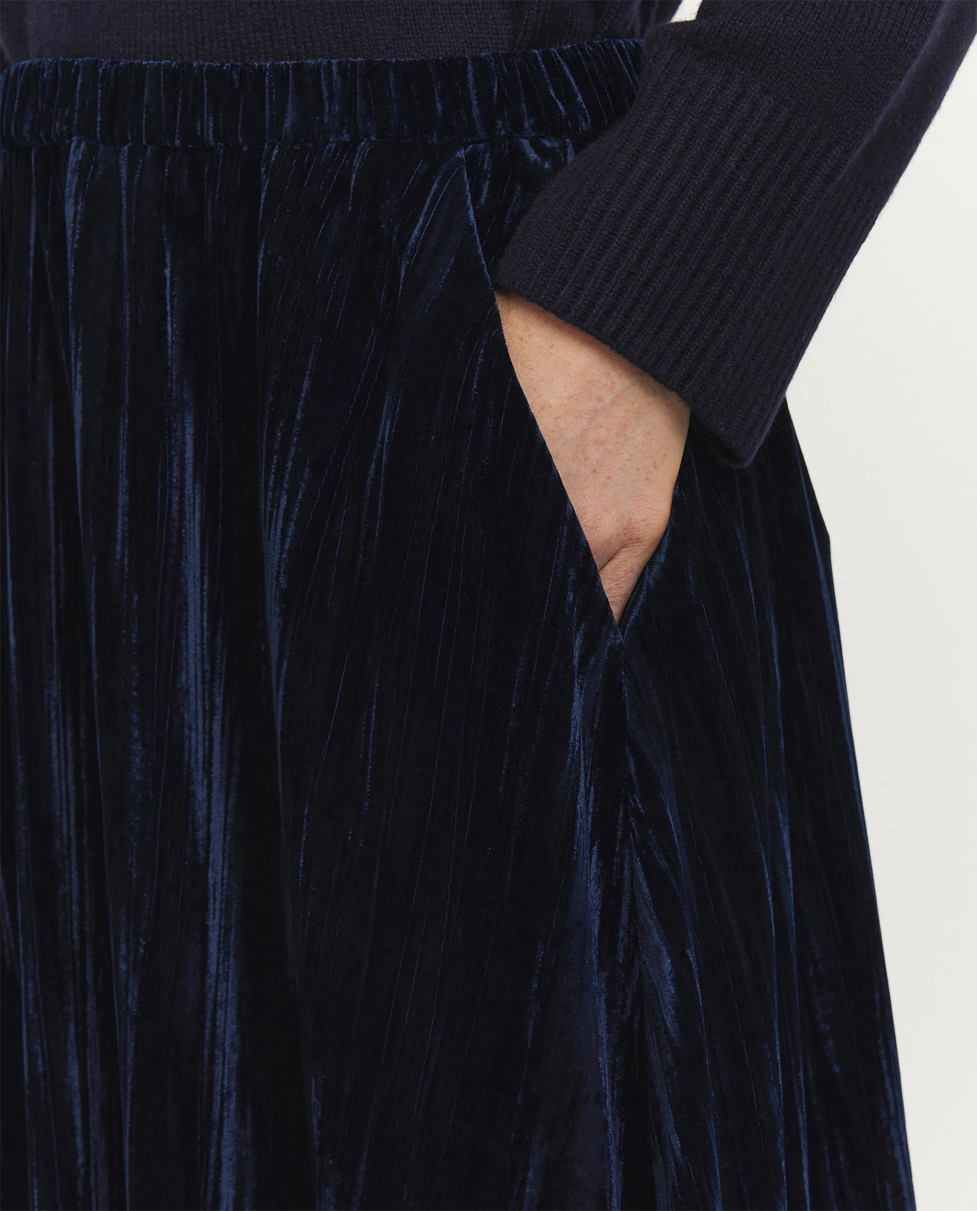 Fluwelen rok - Donkerblauw sold by Pauw Amsterdam product image thumbnail 5