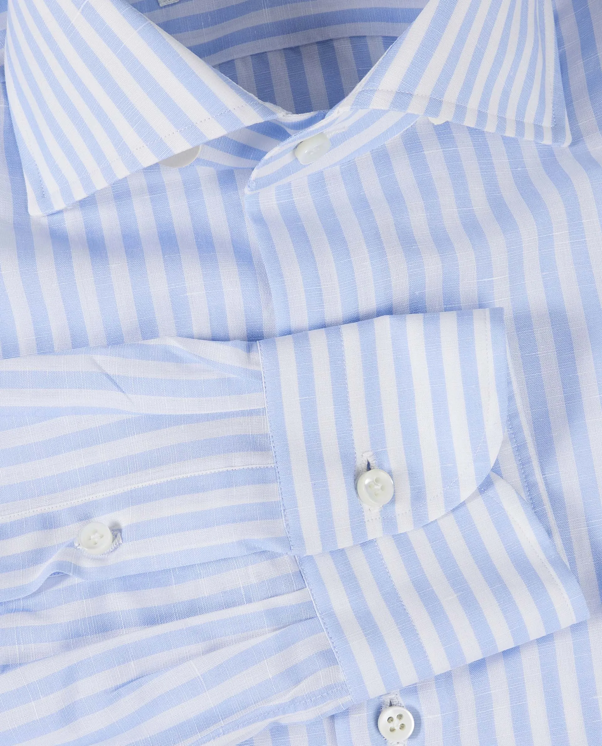 Katoen Linnen Shirt - Blauw sold by Pauw Amsterdam product image thumbnail 3