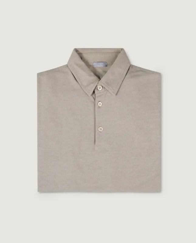 Ice Cotton Polo - Lichtbruin sold by Pauw Amsterdam