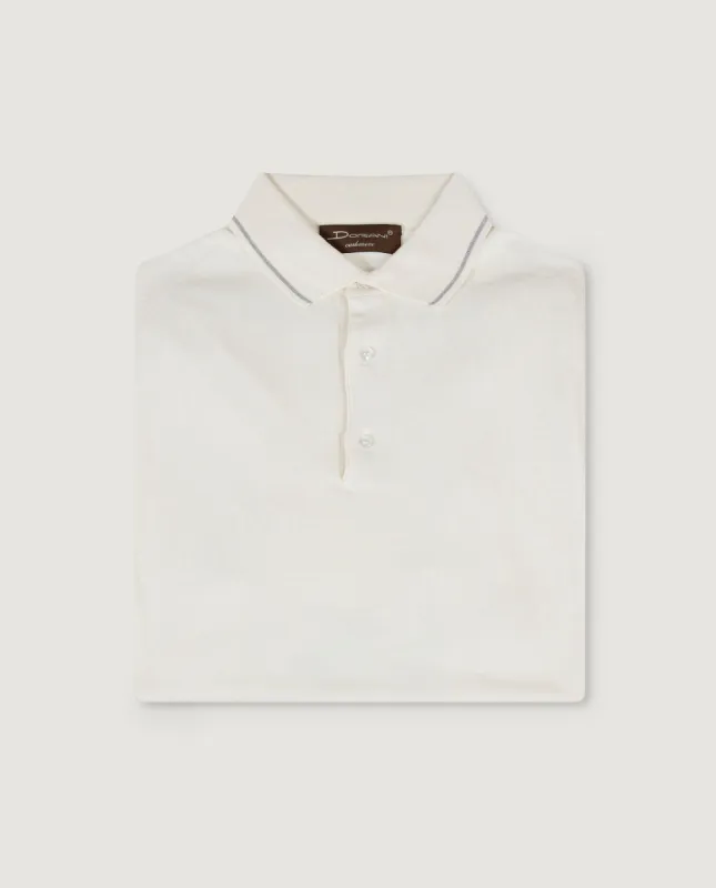 Gebreid Polo-Shirt - Ecru sold by Pauw Amsterdam
