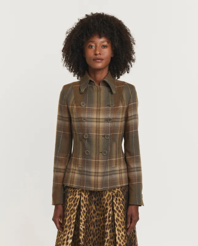 Wollen double-breasted blazer - Bruin sold by Pauw Amsterdam