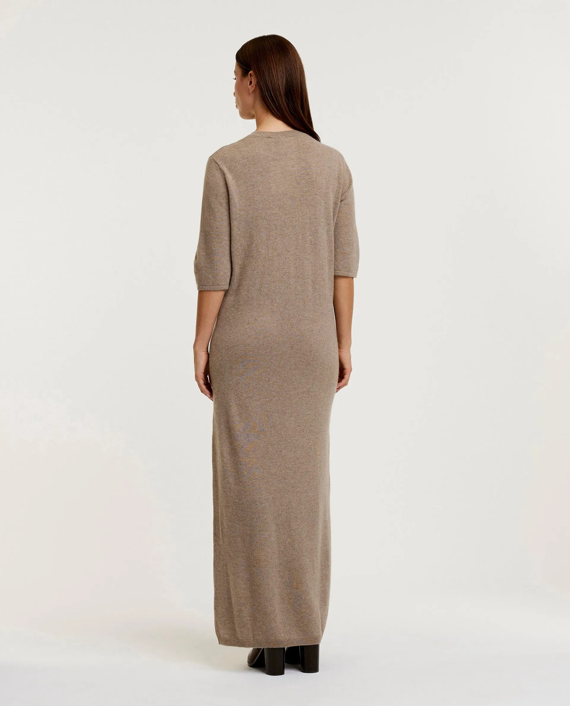 Cashmere Jurk - Lichtbruin sold by Pauw Amsterdam product image thumbnail 4