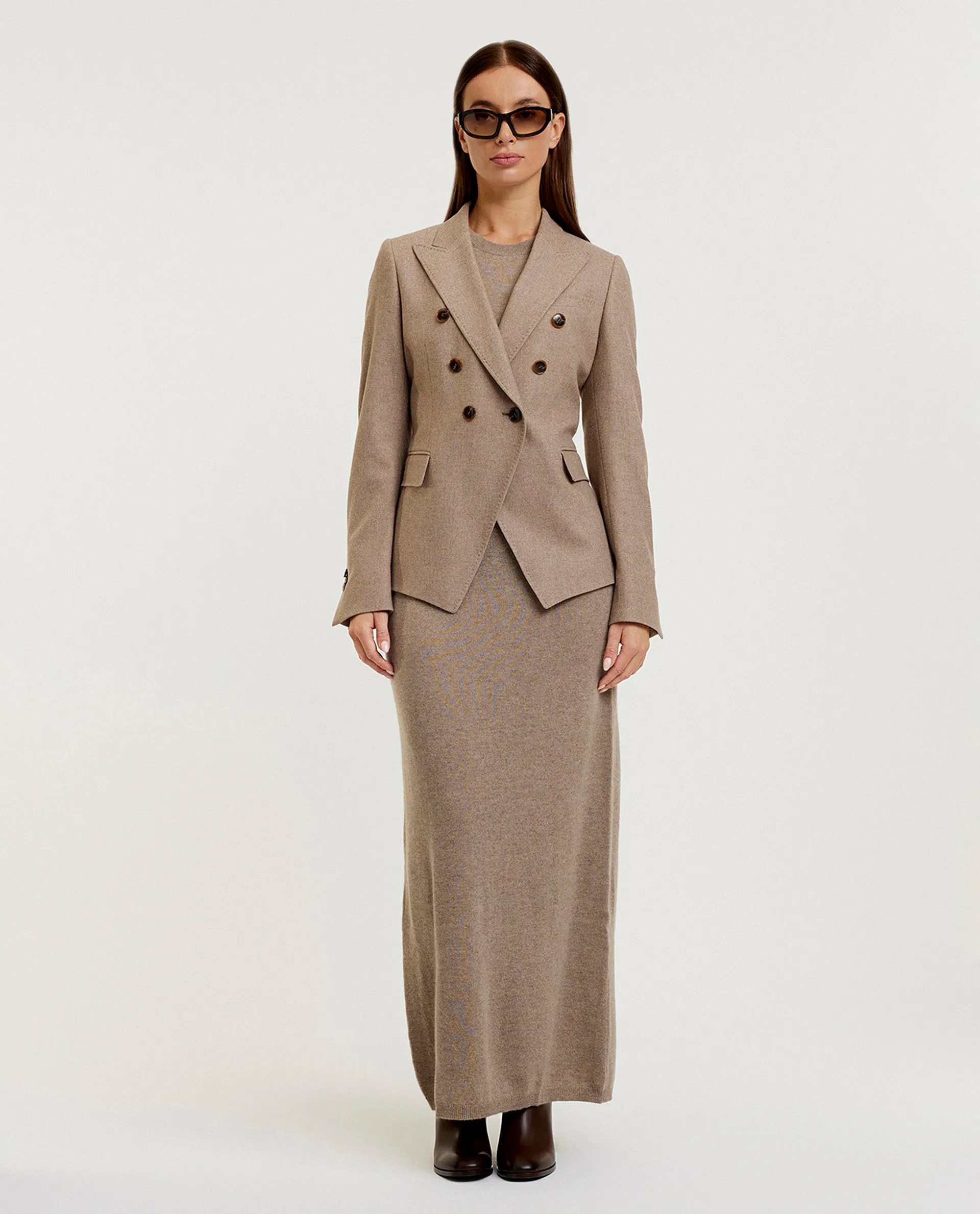 Cashmere Jurk - Lichtbruin sold by Pauw Amsterdam product image thumbnail 5