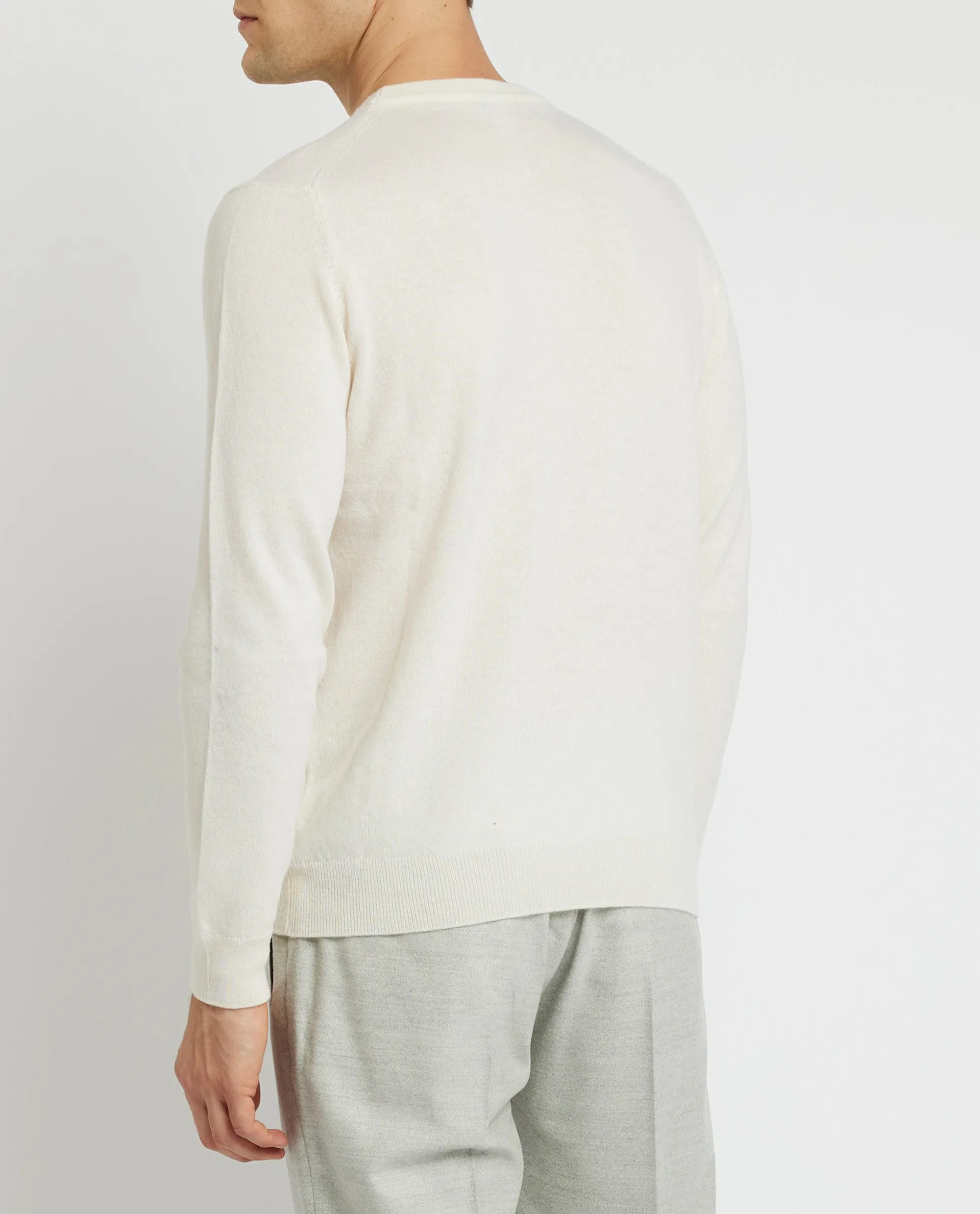 Wol Cashmere Trui - Wit sold by Pauw Amsterdam product image thumbnail 4