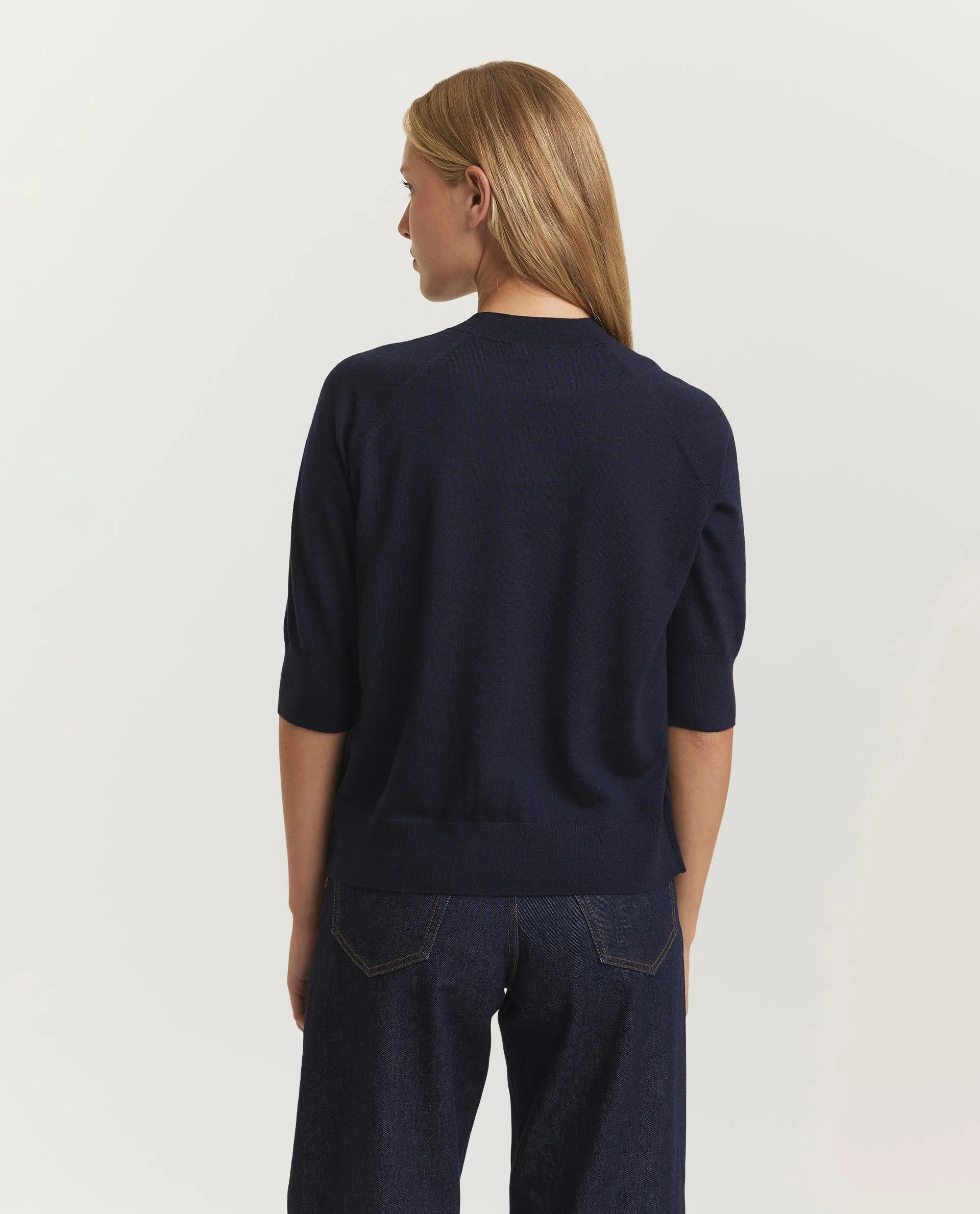 Merino wollen top - Blauw sold by Pauw Amsterdam product image thumbnail 3