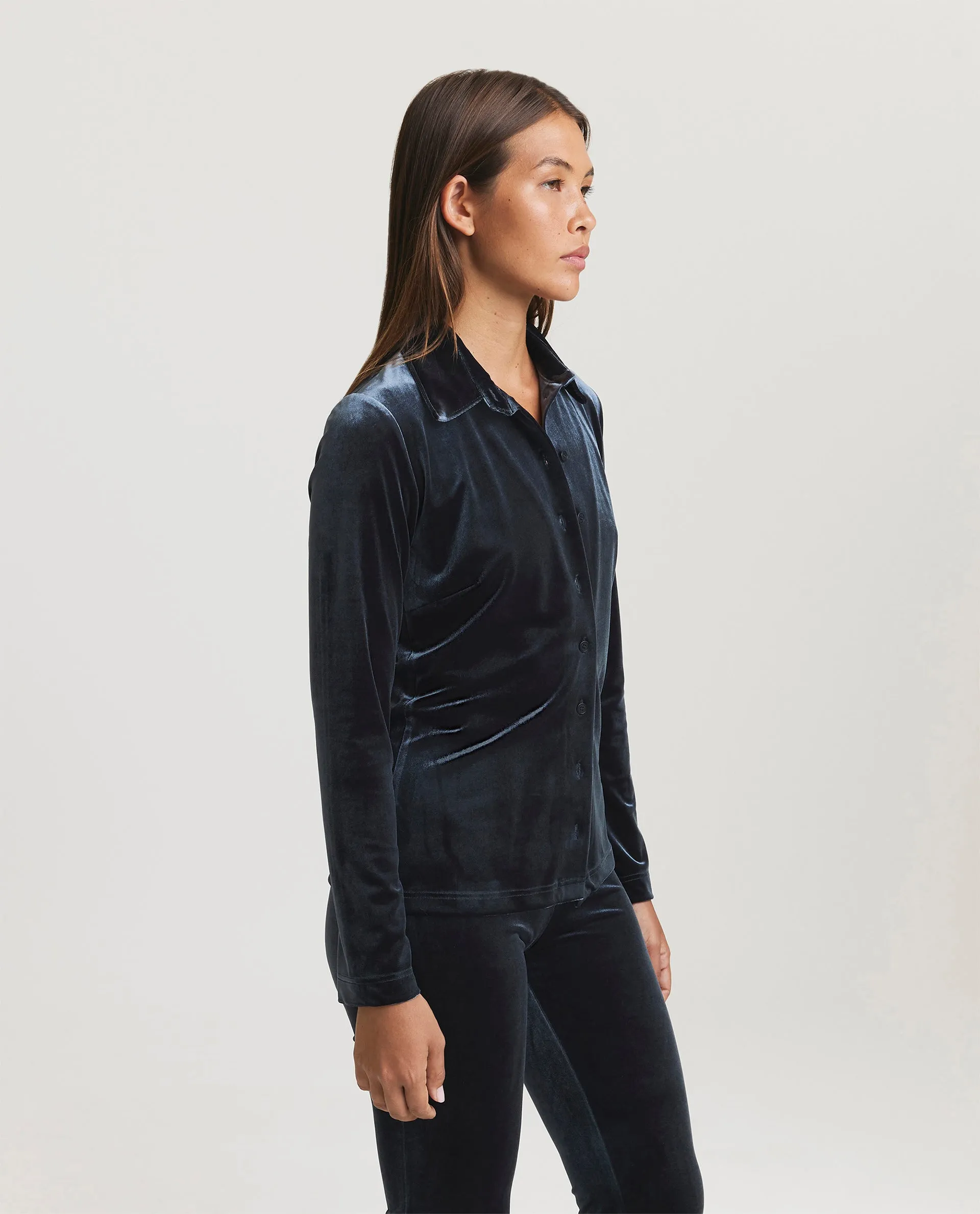 Fluwelen Blouse - Grijs sold by Pauw Amsterdam product image thumbnail 2