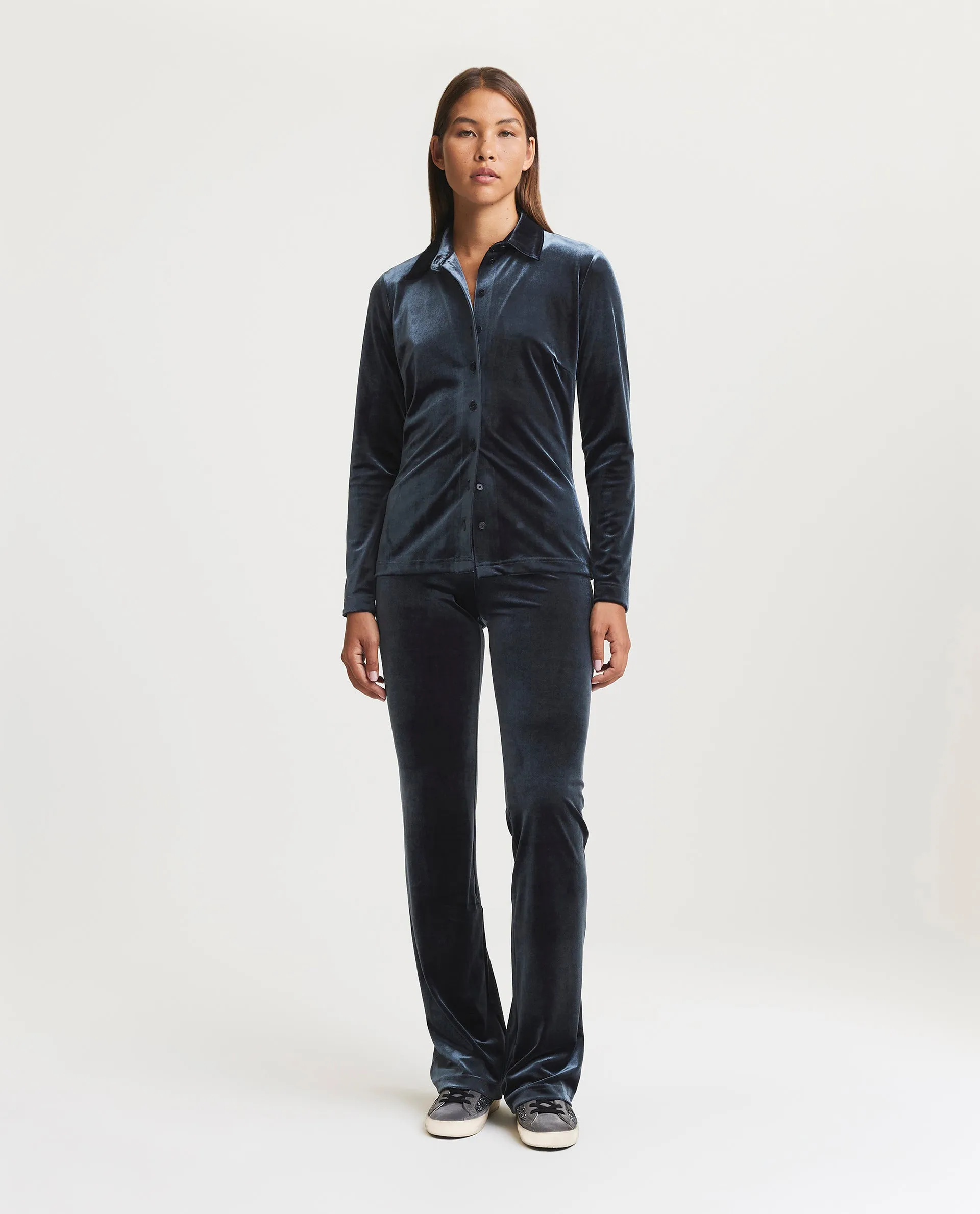 Fluwelen Blouse - Grijs sold by Pauw Amsterdam product image thumbnail 4