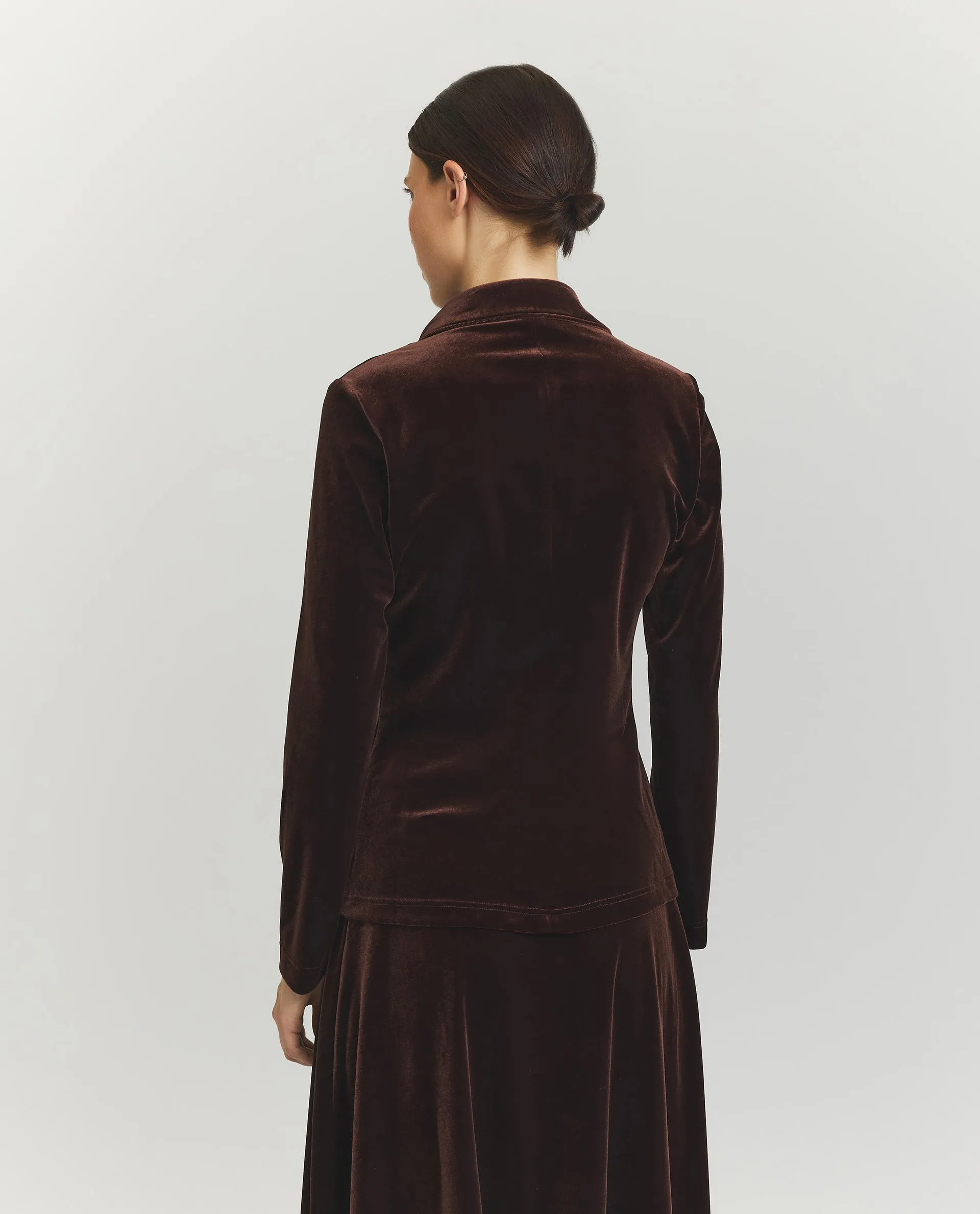 Fluwelen Blouse - Bruin sold by Pauw Amsterdam product image thumbnail 3