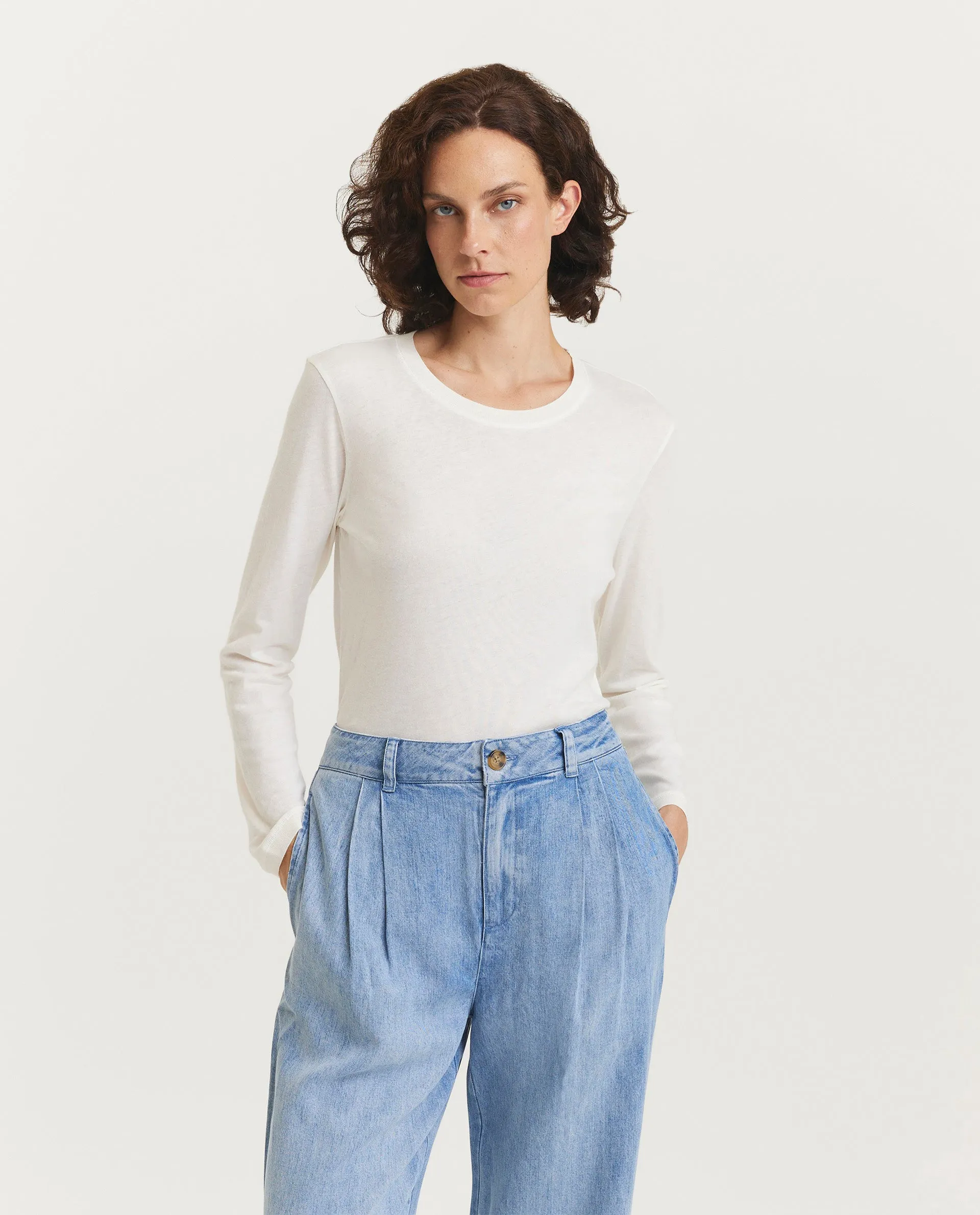 Katoenen top - Ecru sold by Pauw Amsterdam