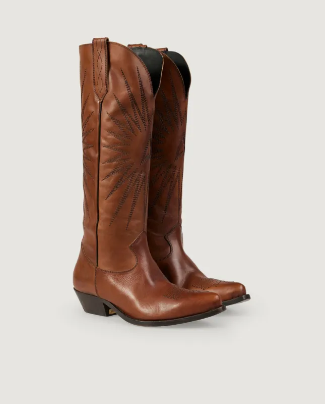 Leren Laarzen 'Wish Star' made by Golden Goose