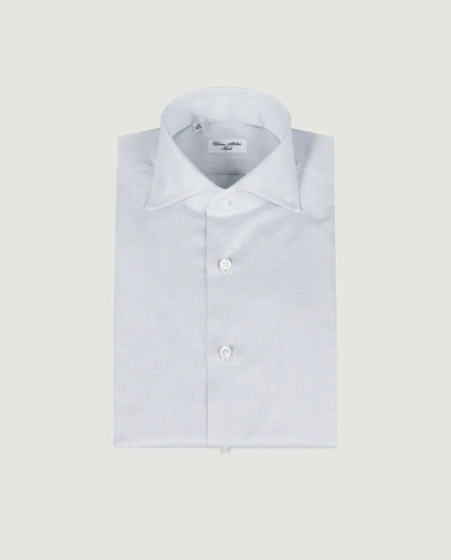 Micro Ruit Shirt - Blauw sold by Pauw Amsterdam