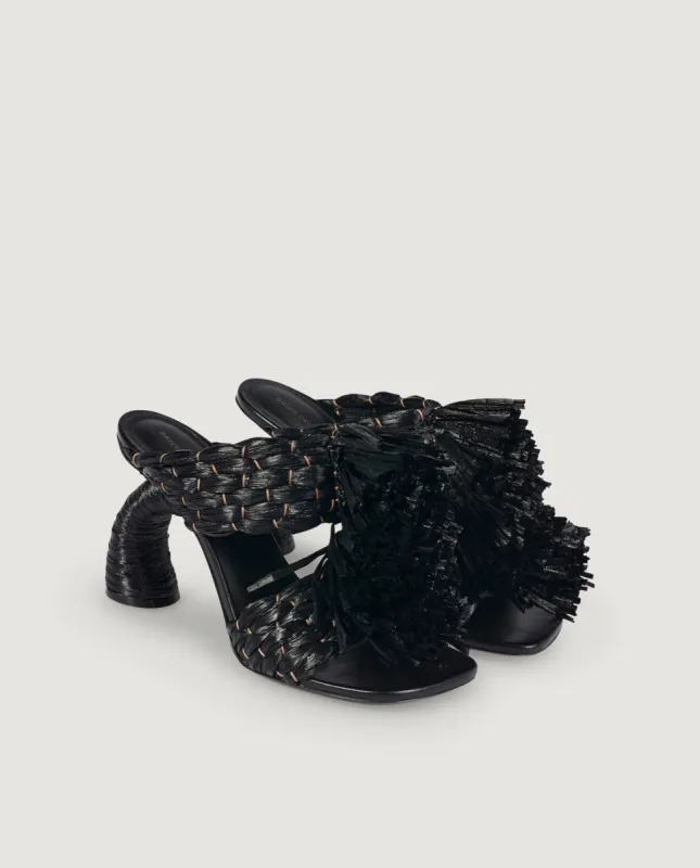 Leren sandalen met hak made by Dries Van Noten