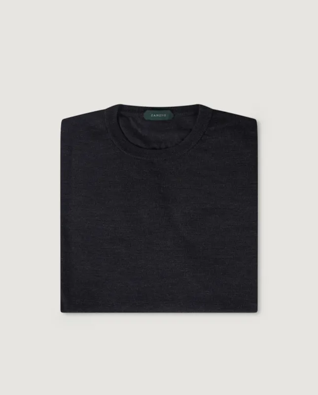 Ronde Hals Trui - Donkergrijs sold by Pauw Amsterdam