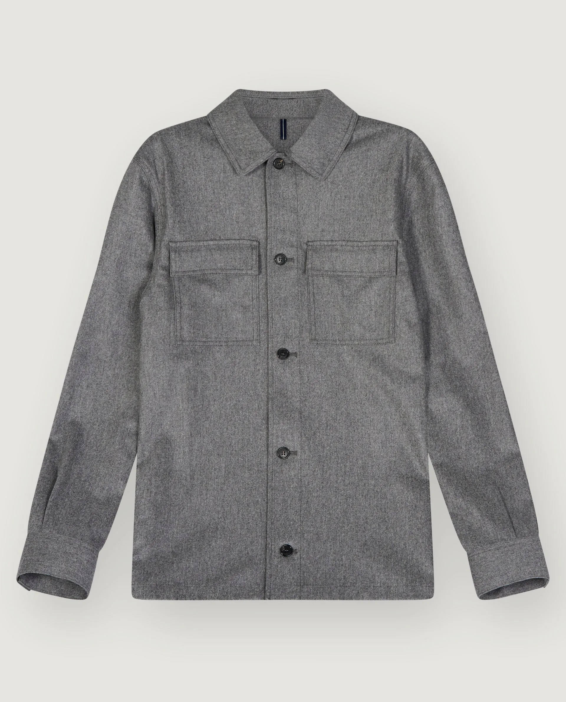 Flannel Overshirt - Grijs sold by Pauw Amsterdam