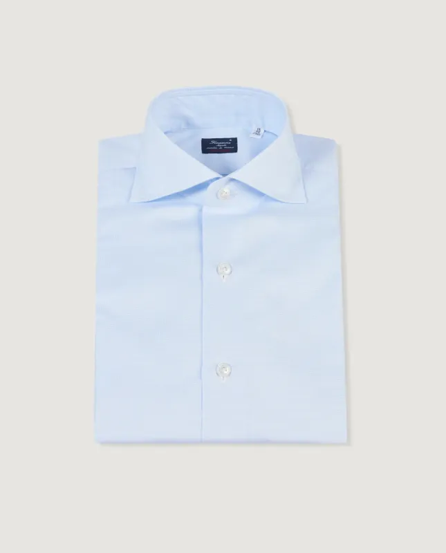 Sea-Island Katoen Shirt - Lichtblauw sold by Pauw Amsterdam