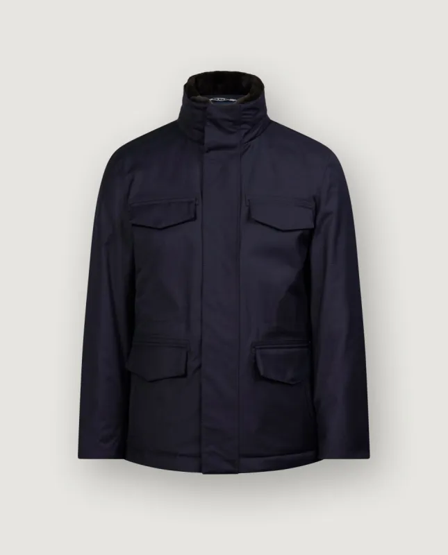 Gewatteerde Fieldjacket - Blauw sold by Pauw Amsterdam