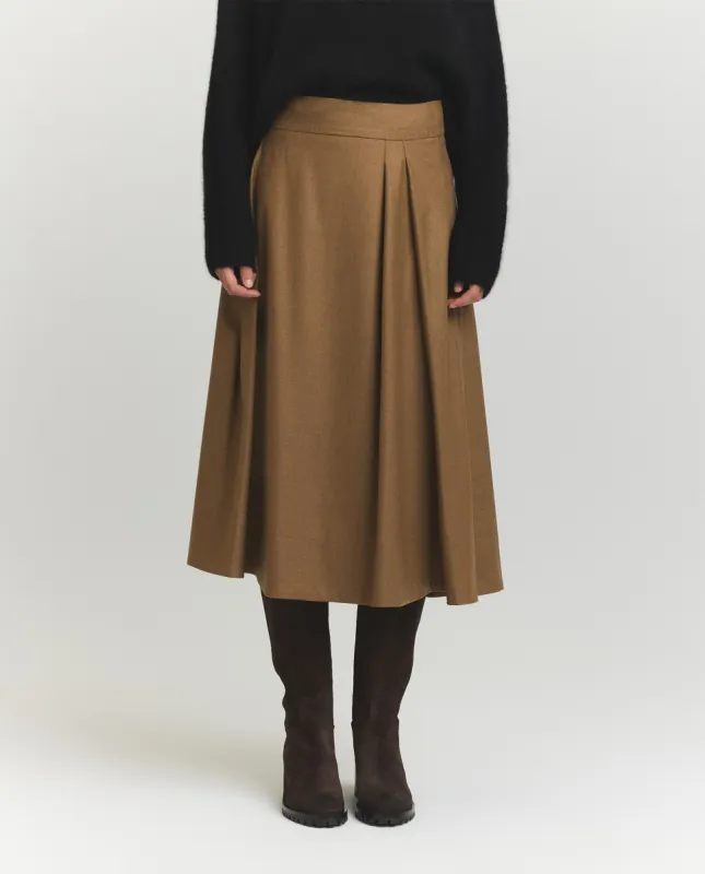 Midi rok - Bruin sold by Pauw Amsterdam