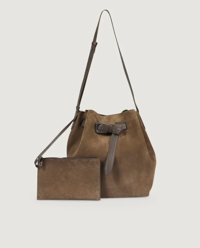 Leren bucket tas made by Brunello Cucinelli