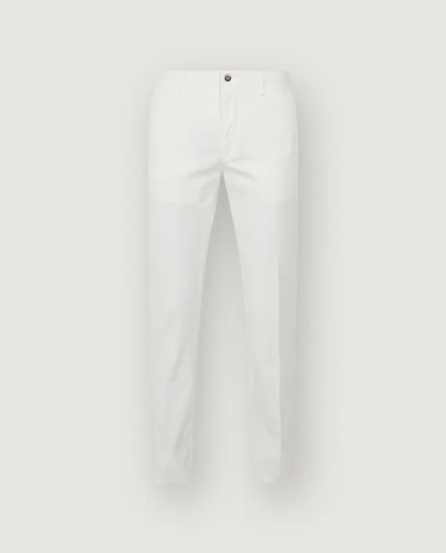 Stretch-katoenen broek - Wit sold by Pauw Amsterdam