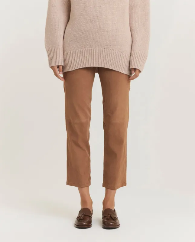 Suede baggy broek sold by Pauw Amsterdam