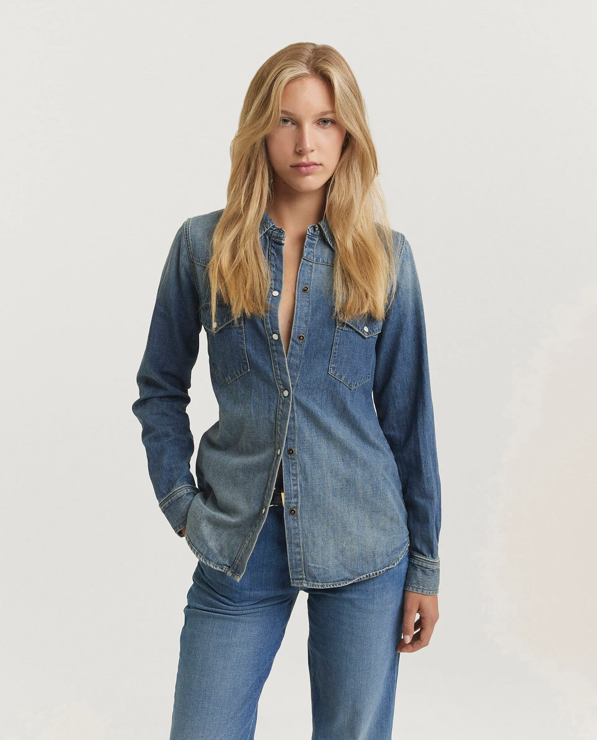 Denim blouse sold by Pauw Amsterdam