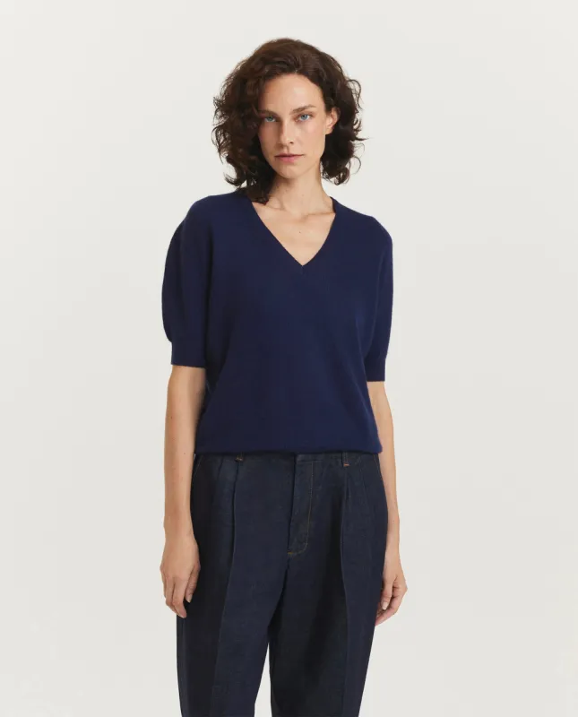 Cashmere top - Blauw sold by Pauw Amsterdam