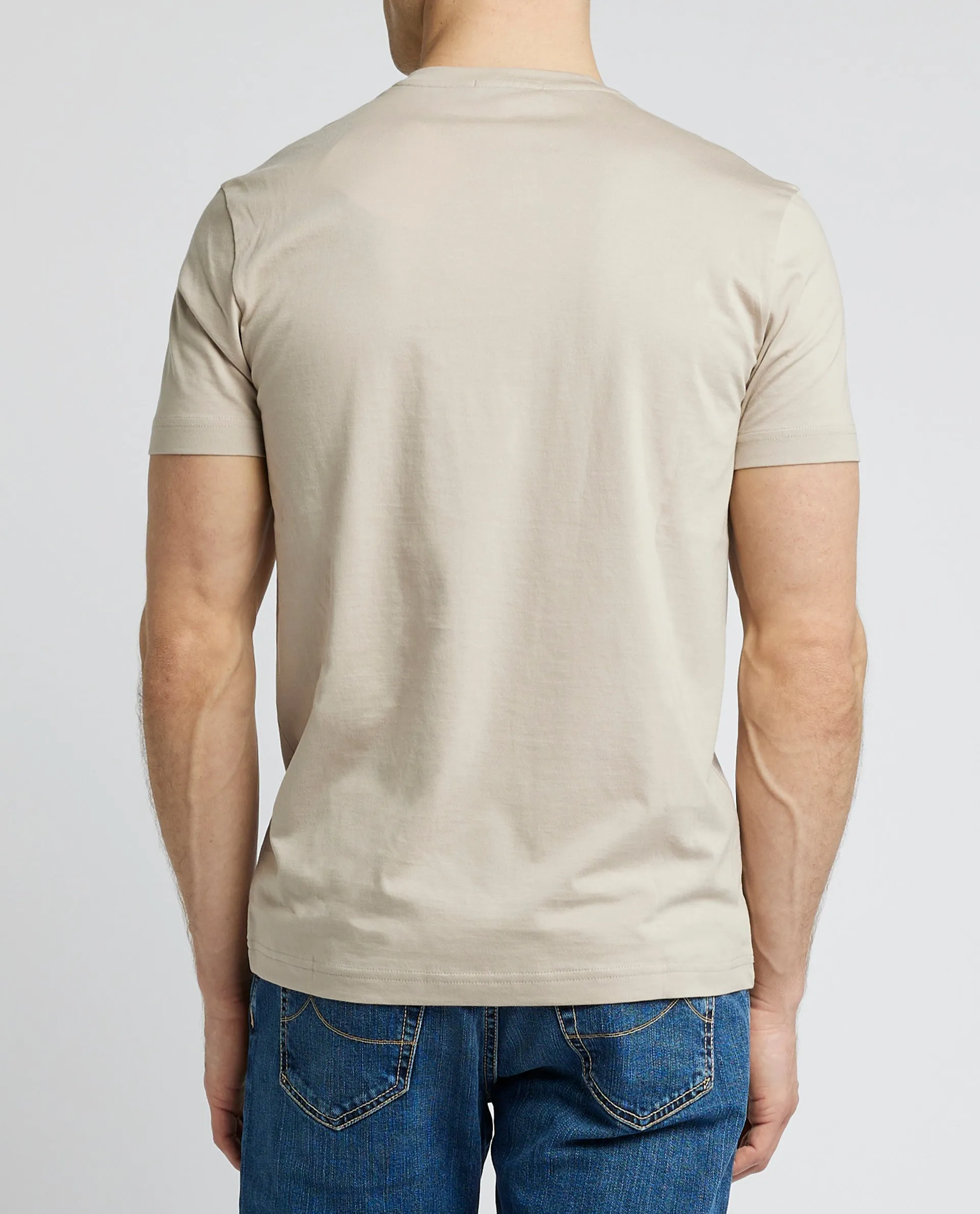 Katoenen T-shirt - Lichtbruin sold by Pauw Amsterdam product image thumbnail 4