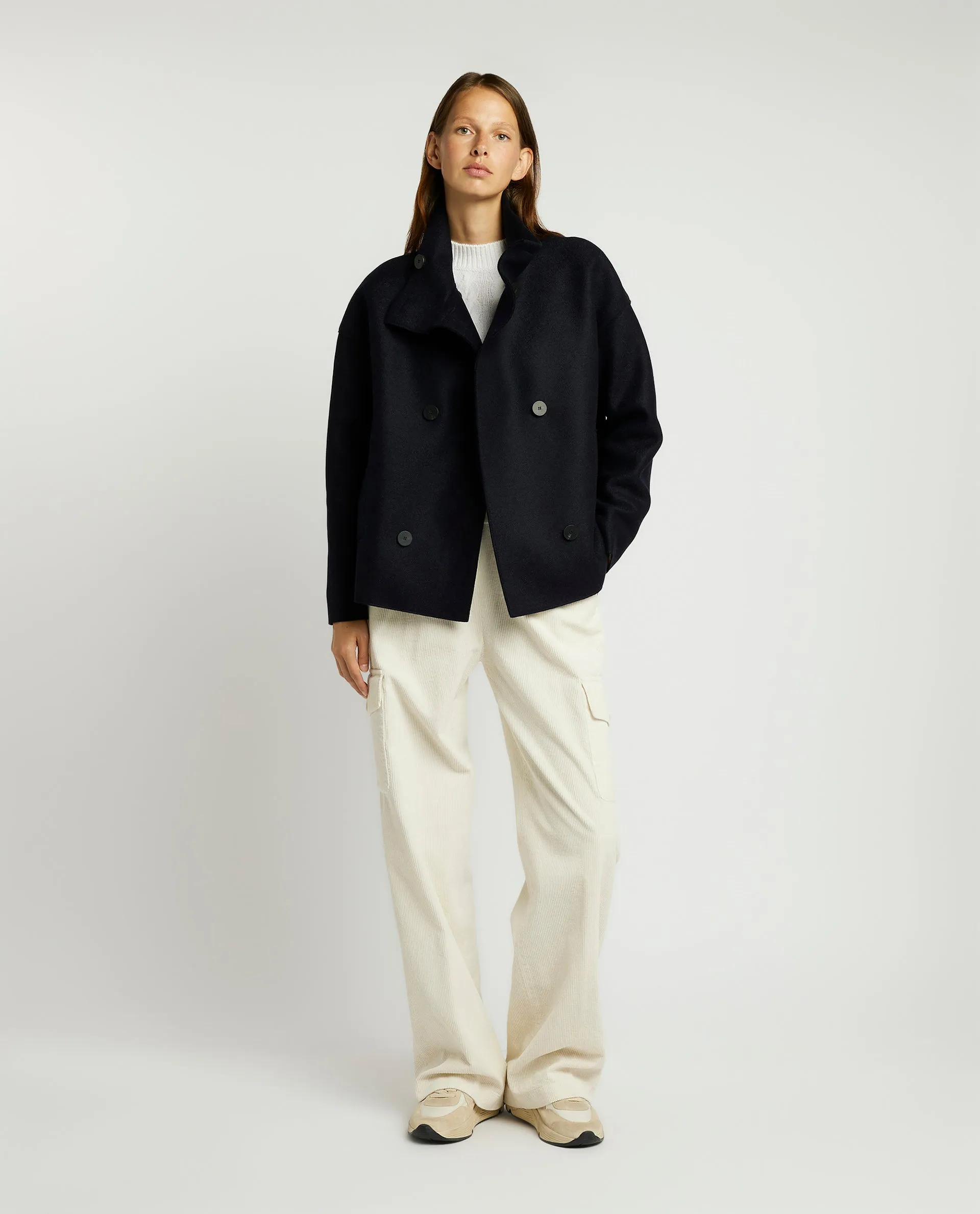 Kort wollen jasje - Donkerblauw sold by Pauw Amsterdam product image thumbnail 3