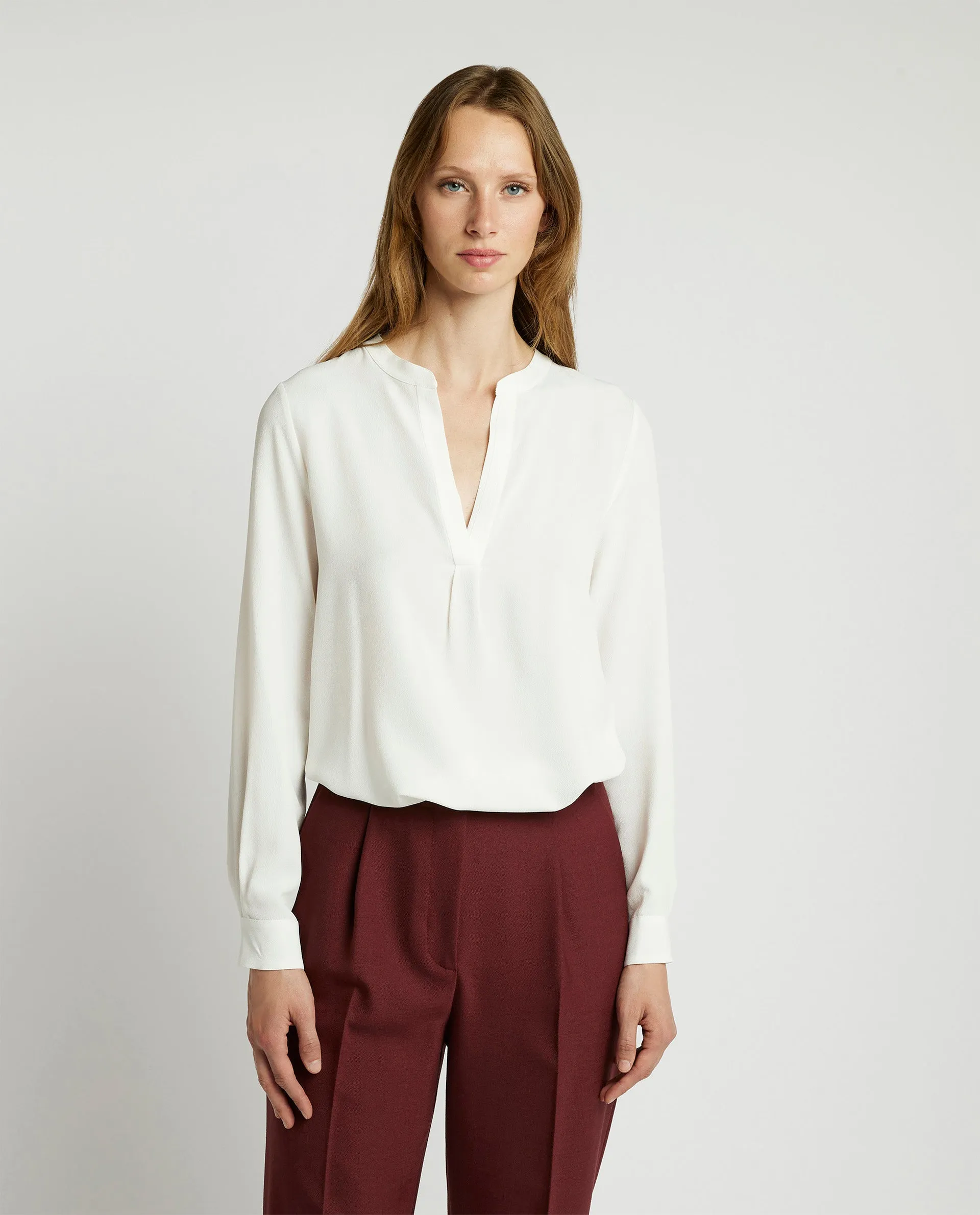 Zijde Mix Blouse - Ecru sold by Pauw Amsterdam product image thumbnail 4