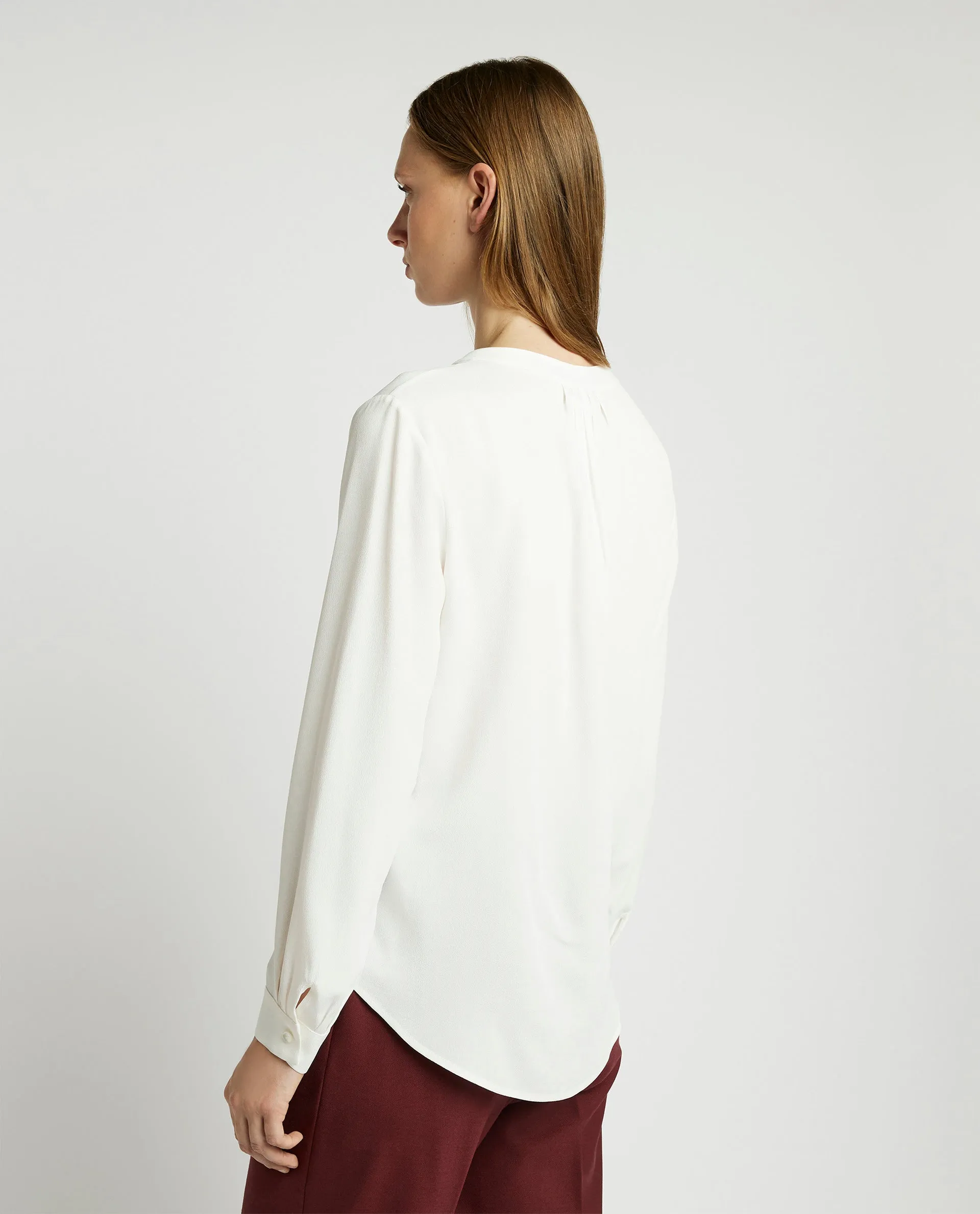 Zijde Mix Blouse - Ecru sold by Pauw Amsterdam product image thumbnail 5