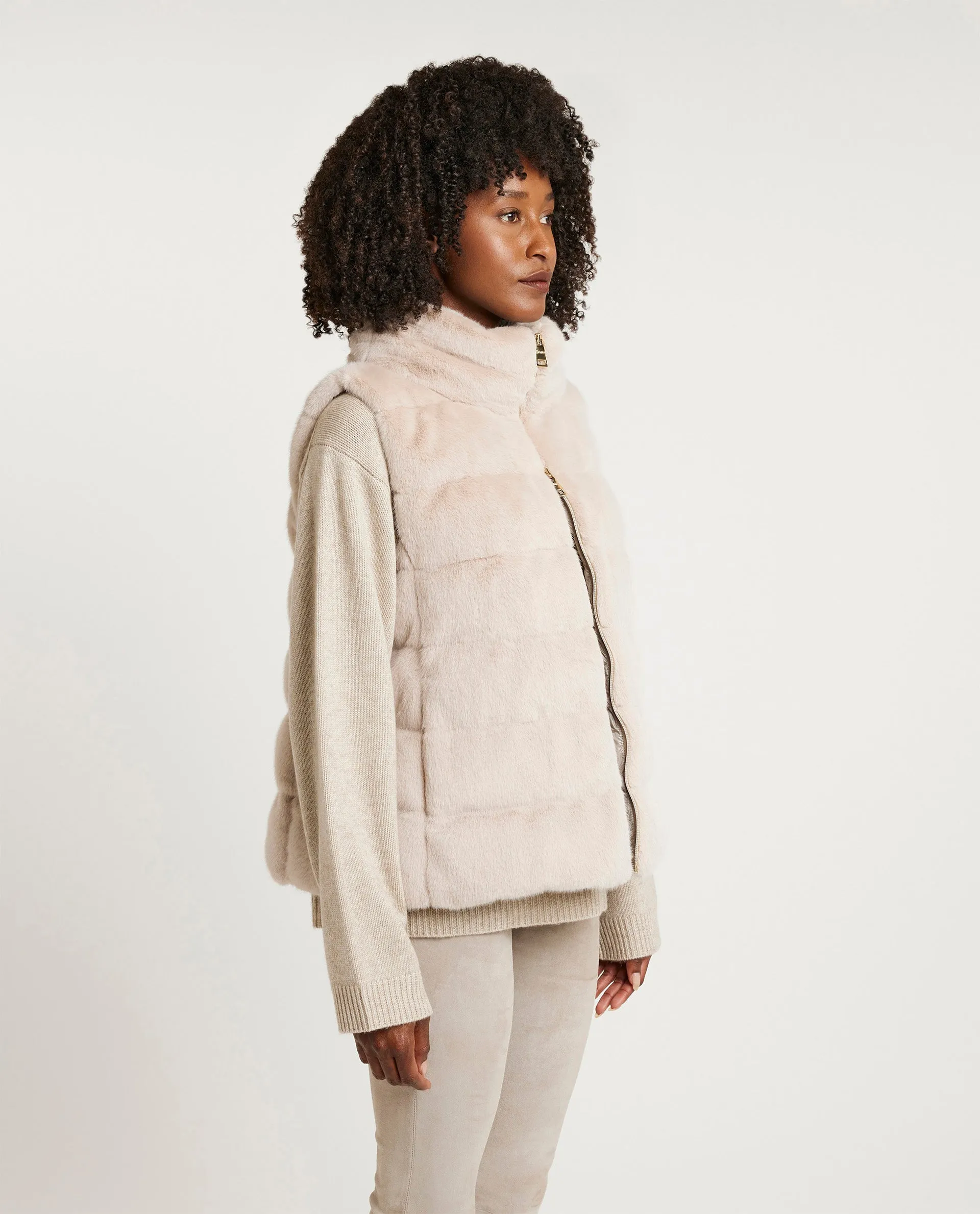 Faux fur bodywarmer sold by Pauw Amsterdam product image thumbnail 4