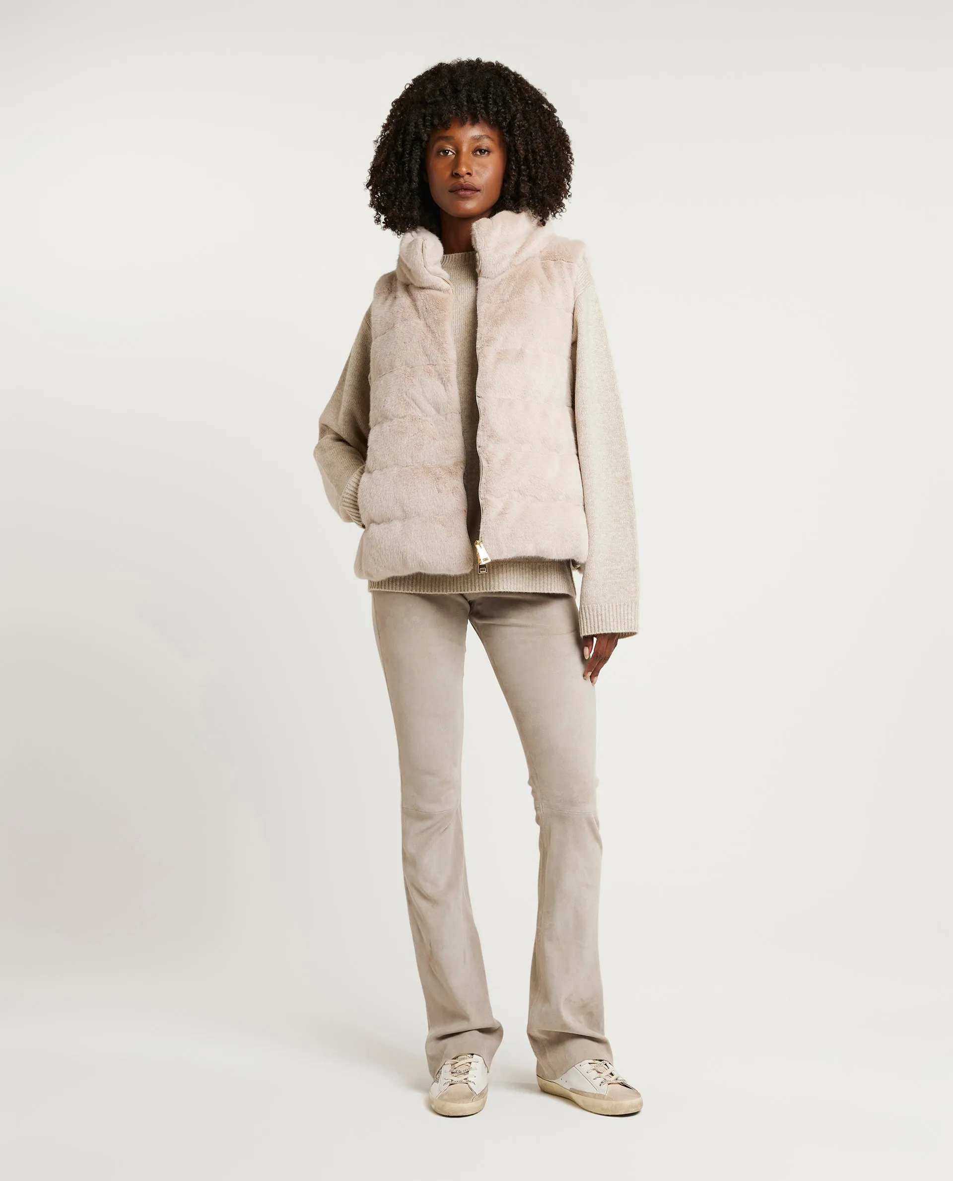 Faux fur bodywarmer sold by Pauw Amsterdam product image thumbnail 3