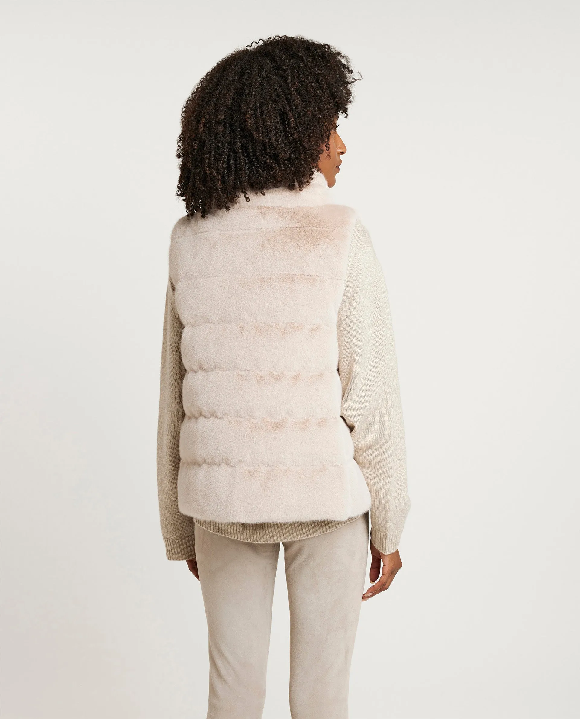 Faux fur bodywarmer sold by Pauw Amsterdam product image thumbnail 5