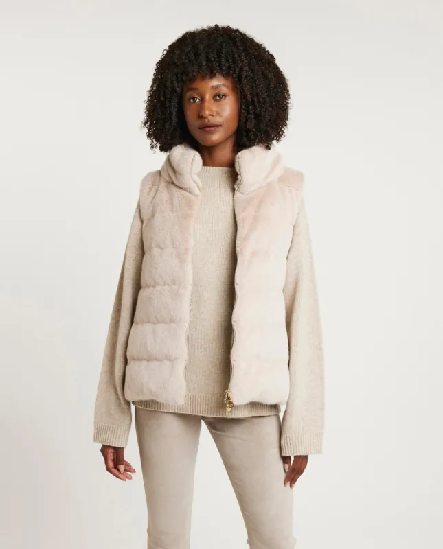 Faux fur bodywarmer made by Pauw Amsterdam