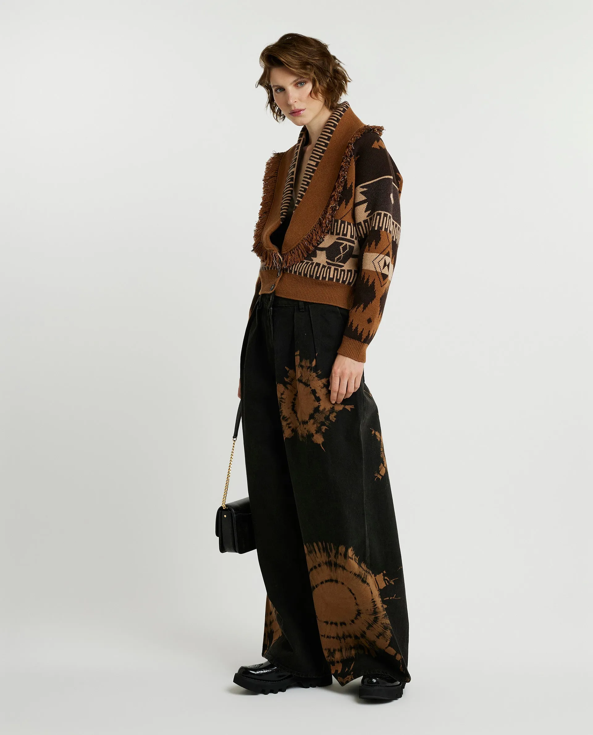 Gebreide wijd uitlopende wollen broek sold by Pauw Amsterdam product image thumbnail 3