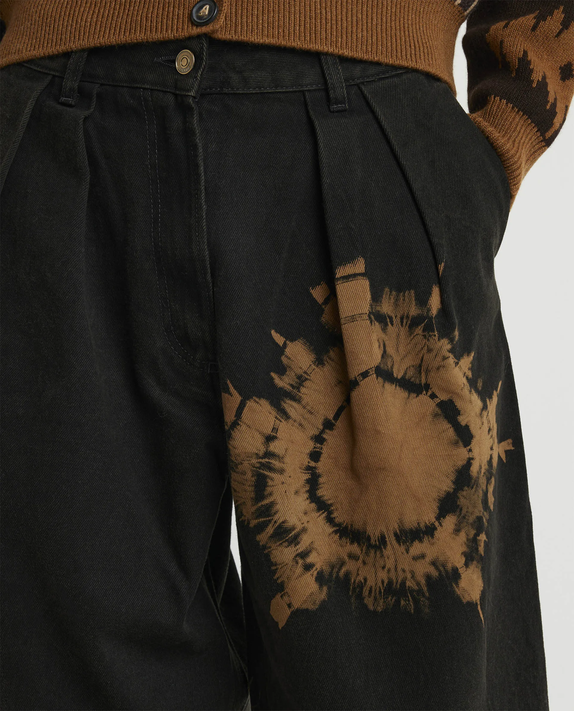 Gebreide wijd uitlopende wollen broek sold by Pauw Amsterdam product image thumbnail 2