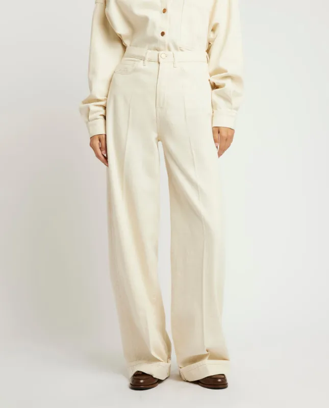 Wijde jeans - Ecru sold by Pauw Amsterdam