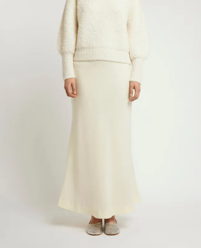 Wollen maxi rok - Ecru sold by Pauw Amsterdam