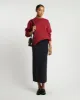 Midi rok - Donkerblauw sold by Pauw Amsterdam