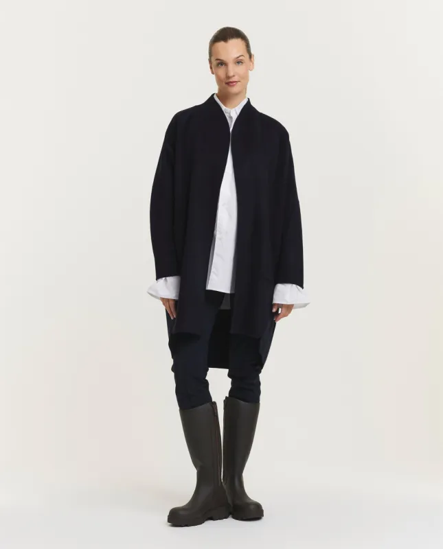 Double face cashmere jas - Donkerblauw sold by Pauw Amsterdam