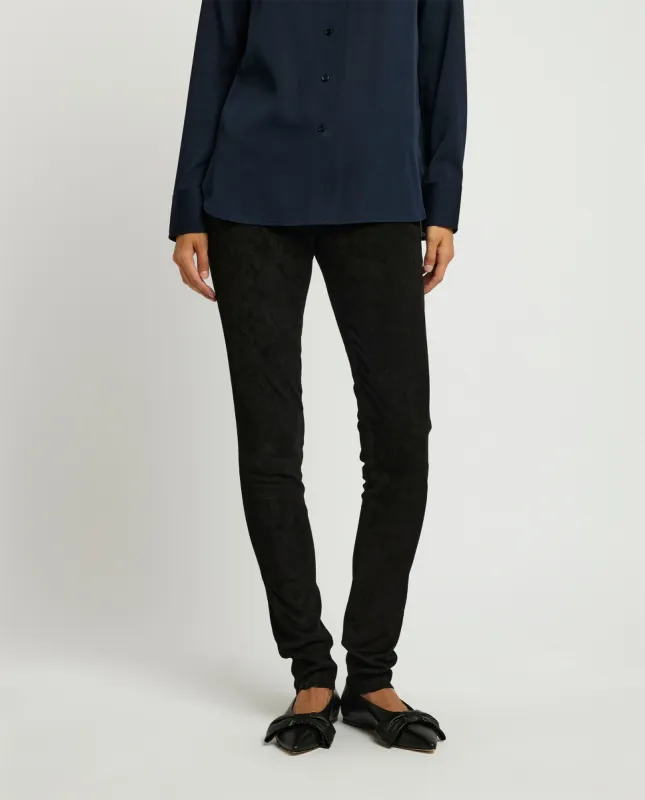 Suéde legging  - Zwart sold by Pauw Amsterdam