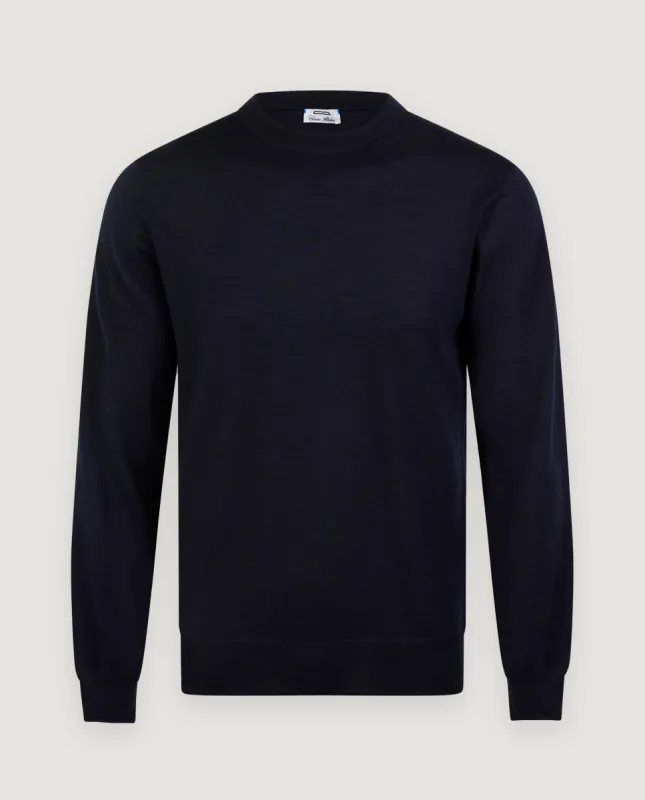 Cashmere Ronde Hals Trui - Blauw sold by Pauw Amsterdam