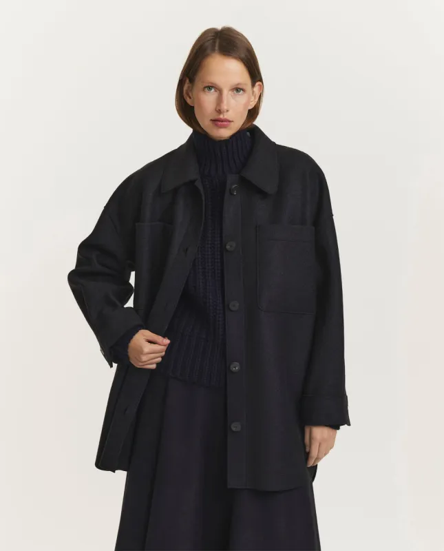 Wollen jas - Zwart sold by Pauw Amsterdam