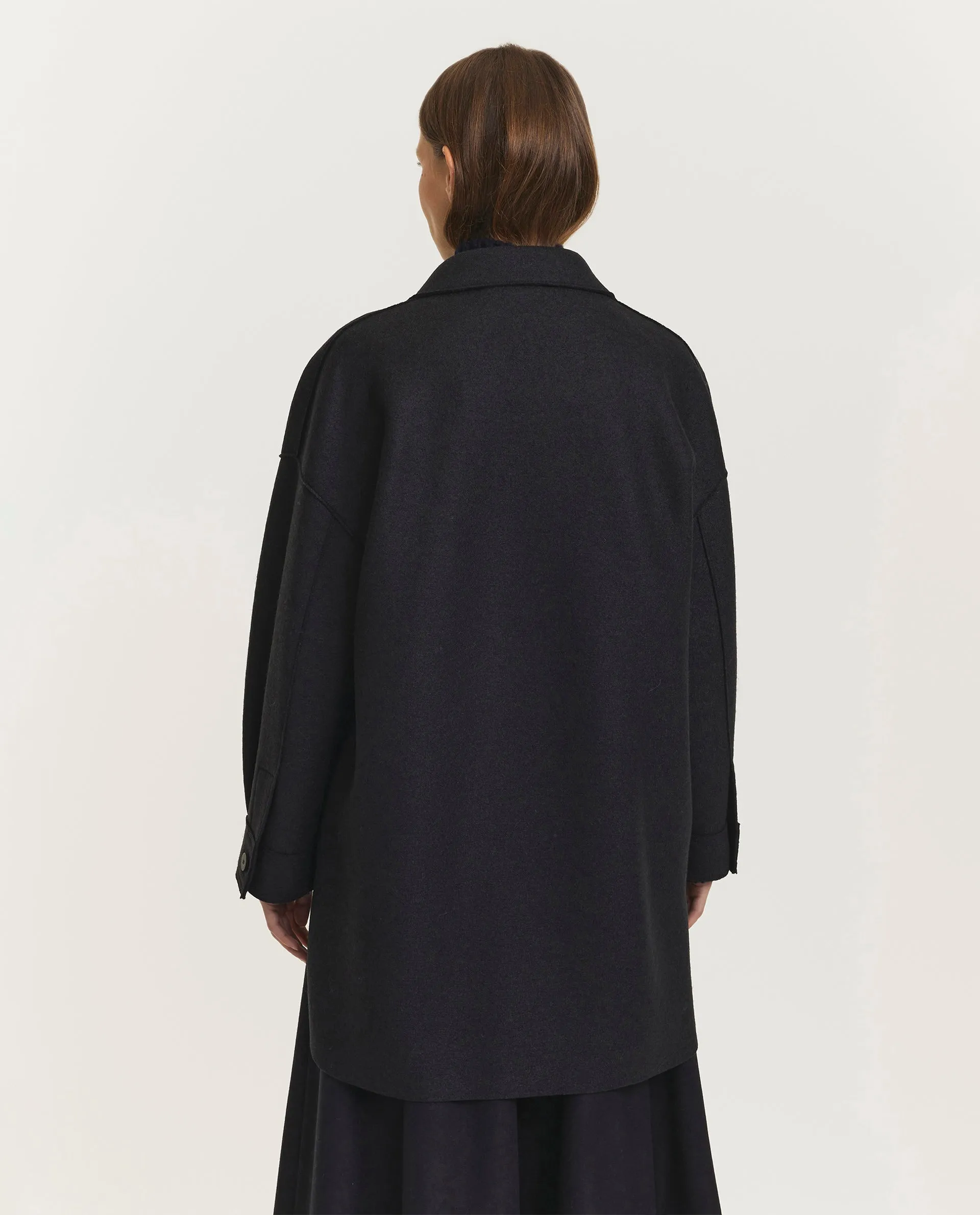 Wollen jas - Zwart sold by Pauw Amsterdam product image thumbnail 5