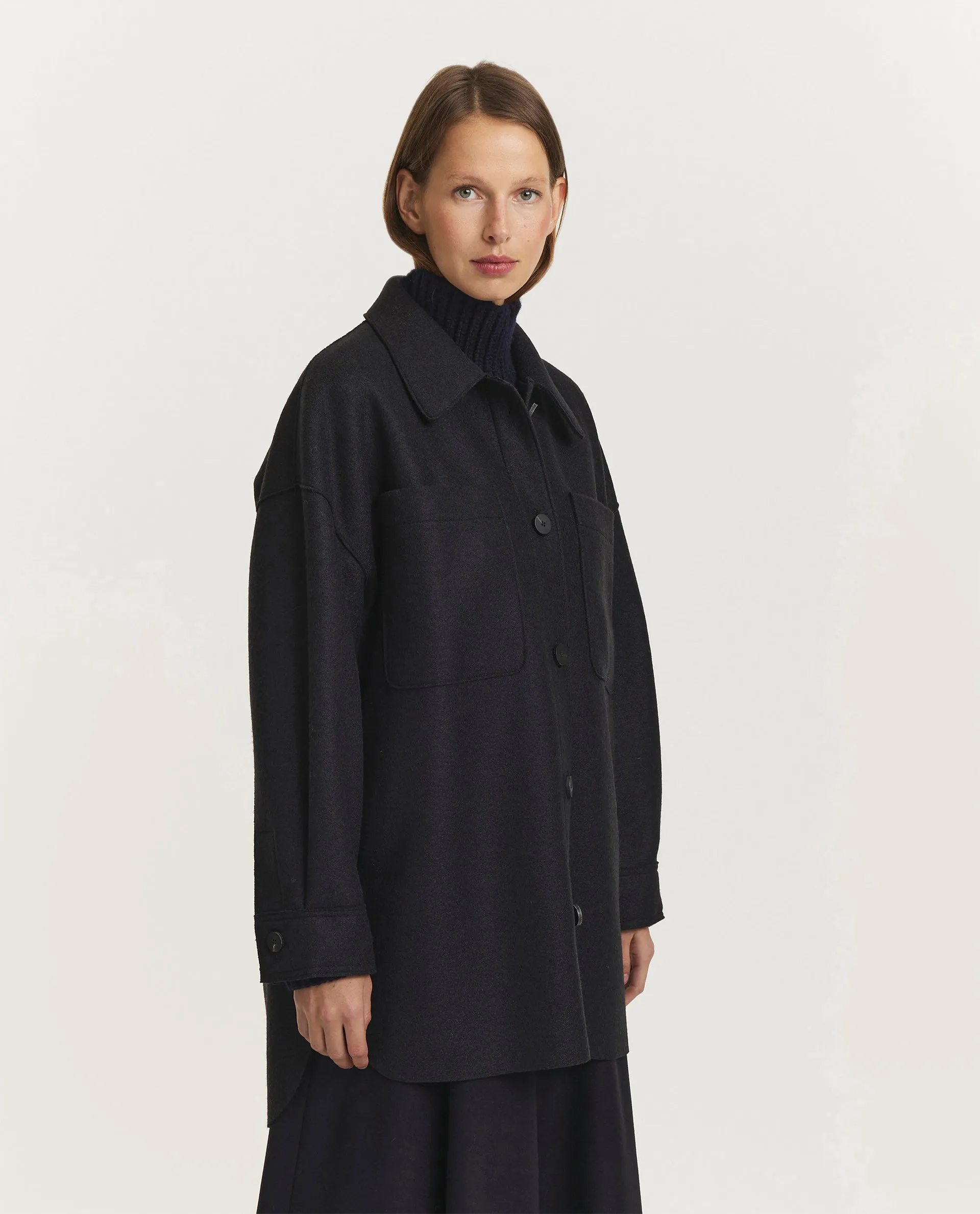 Wollen jas - Zwart sold by Pauw Amsterdam product image thumbnail 4