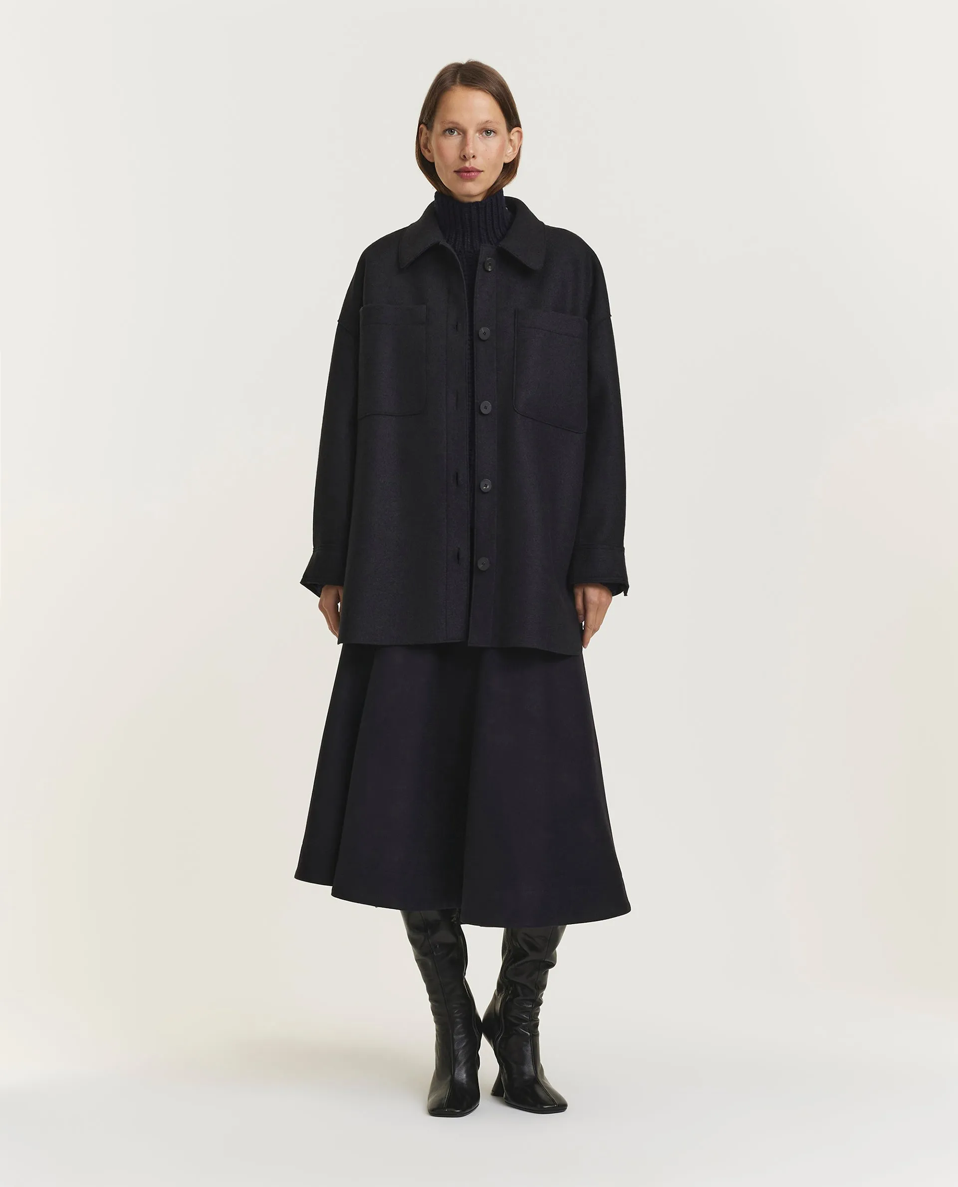 Wollen jas - Zwart sold by Pauw Amsterdam product image thumbnail 3